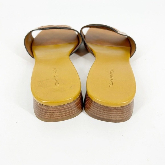 Tory Burch Bombe Miller Slide Sandal Cognac Size 7.5 Caramel Corn Brown - Picture 4 of 5